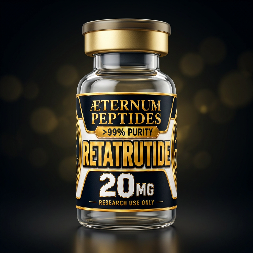 ÆTERNUM PEPTIDES Retatrutide research vial